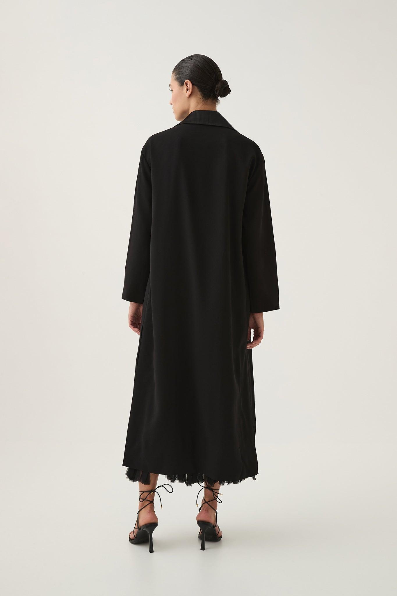 Kara Long Line Crepe Coat Product Image