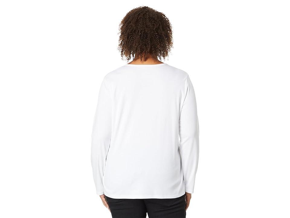 L.L.Bean Pima Crew Neck Long Sleeve Women's Clothing Product Image