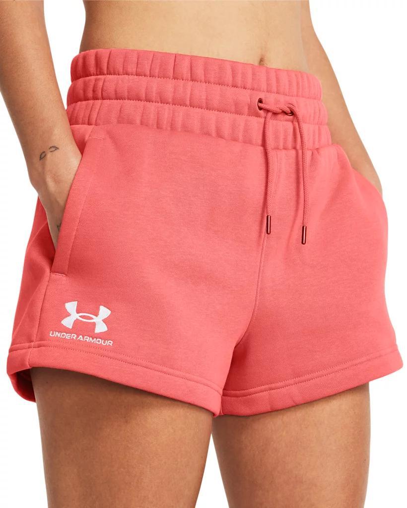 Women's UA Icon Fleece Boxer Shorts Product Image