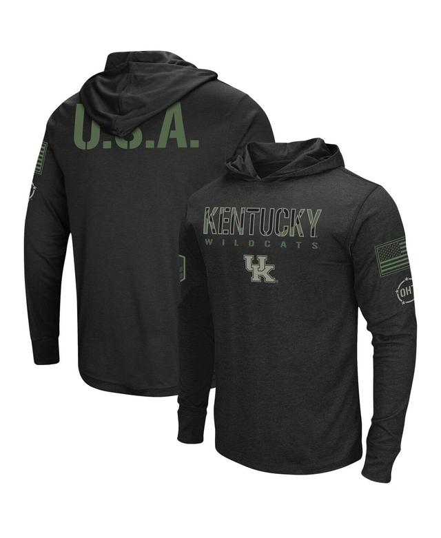 Mens Colosseum Black Kentucky Wildcats Oht Military-Inspired Appreciation Hoodie Long Sleeve T-shirt Product Image