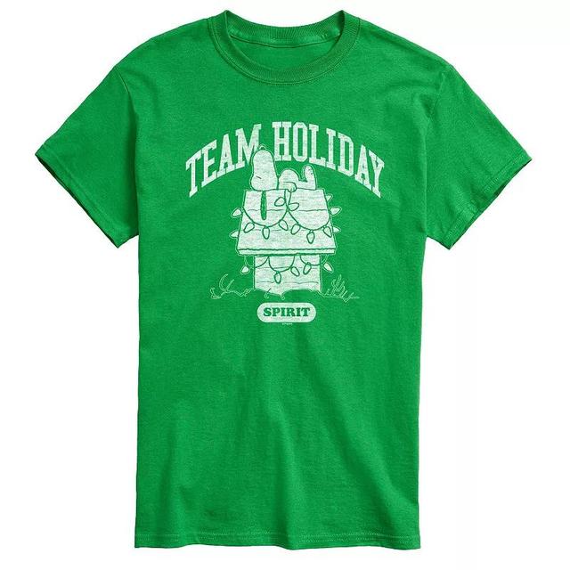 Big & Tall Peanuts Team Holiday Spirit Graphic Tee, Mens Product Image