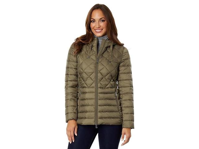 Lauren Ralph Lauren Mix Quilt Hooded Puffer Jacket Product Image