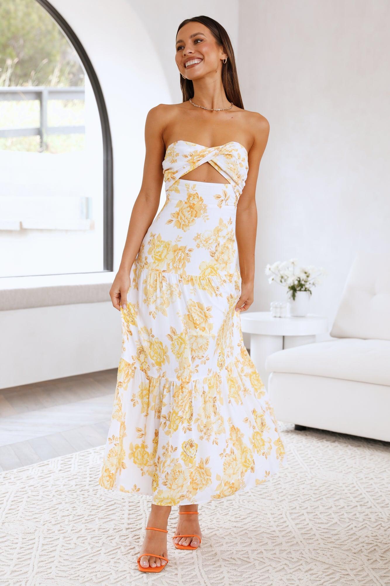 Annita Maxi Dress Yellow Product Image