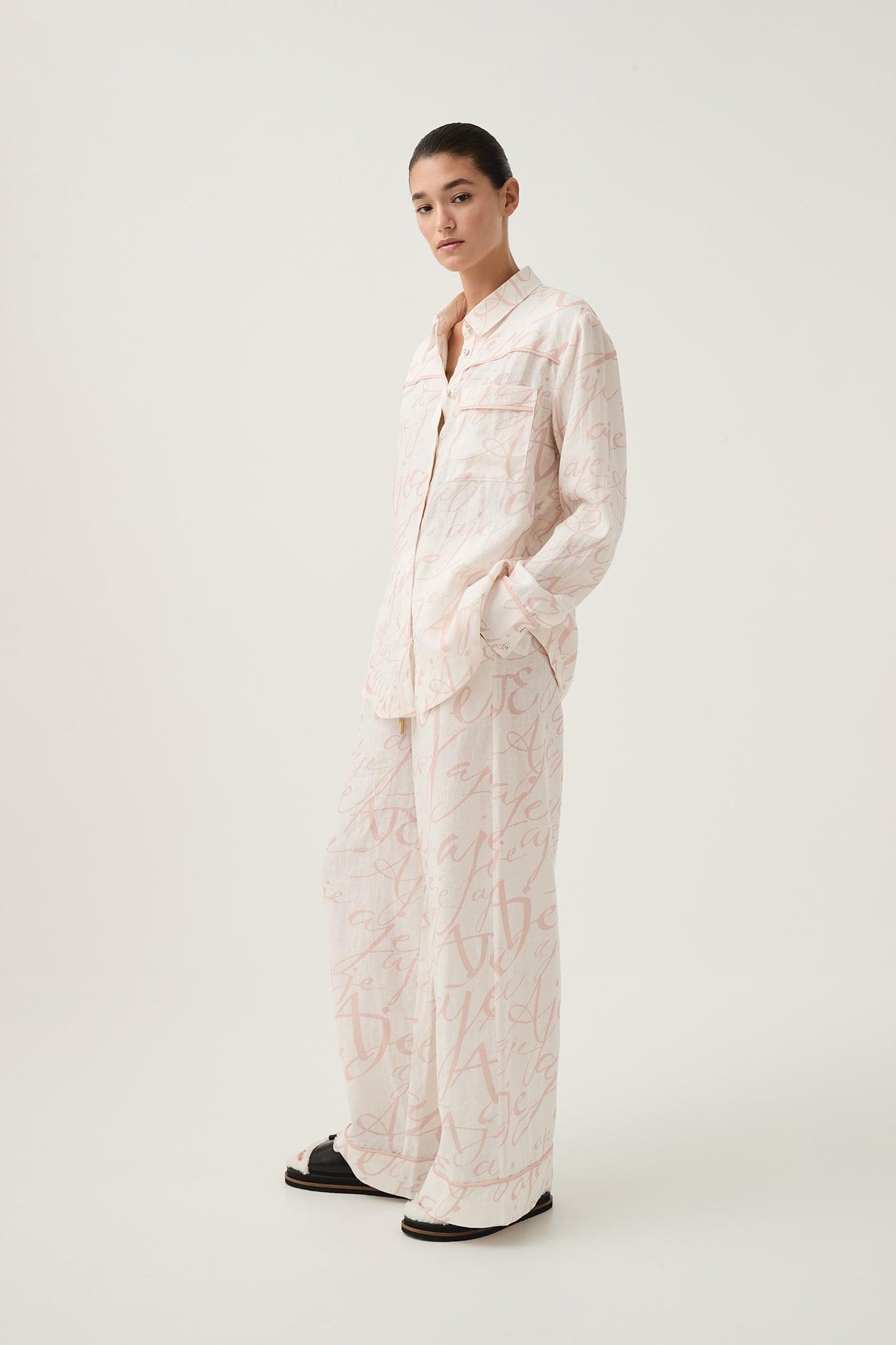 Enra Linen Pyjama Set Product Image