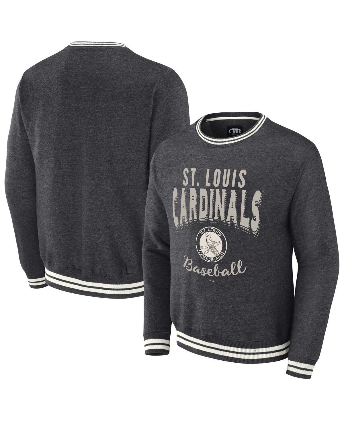 Mens Darius Rucker Collection By Fanatics Heather Charcoal Distressed St. Louis Cardinals Vintage-Like Pullover Sweatshirt Product Image