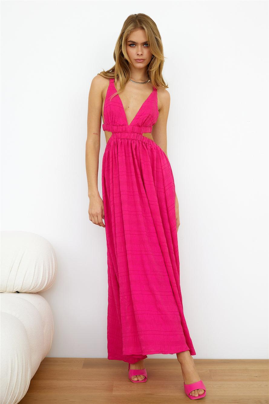 Wholesome Life Midi Dress Pink Product Image