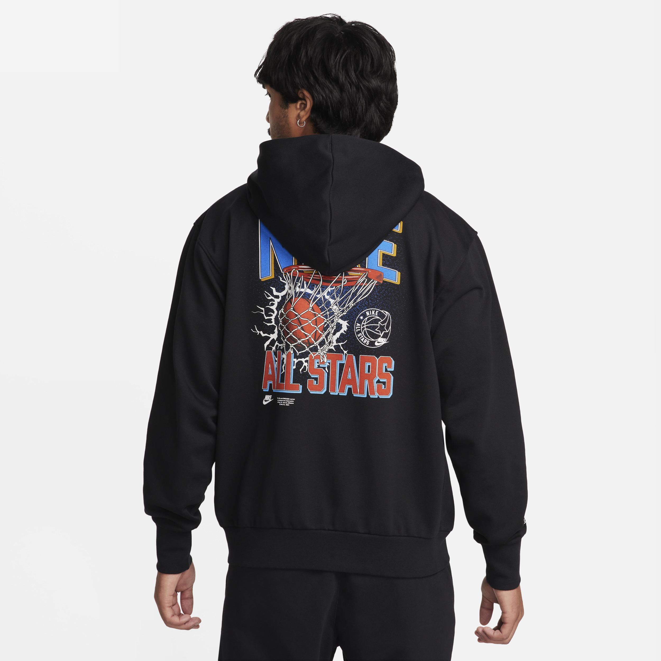 Nike Men's Standard Issue Dri-FIT French Terry Pullover Basketball Hoodie Product Image