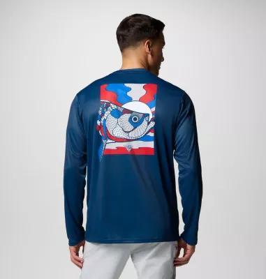 Columbia Men's Terminal Tackle PFG Fish Shine Long Sleeve Shirt- Product Image