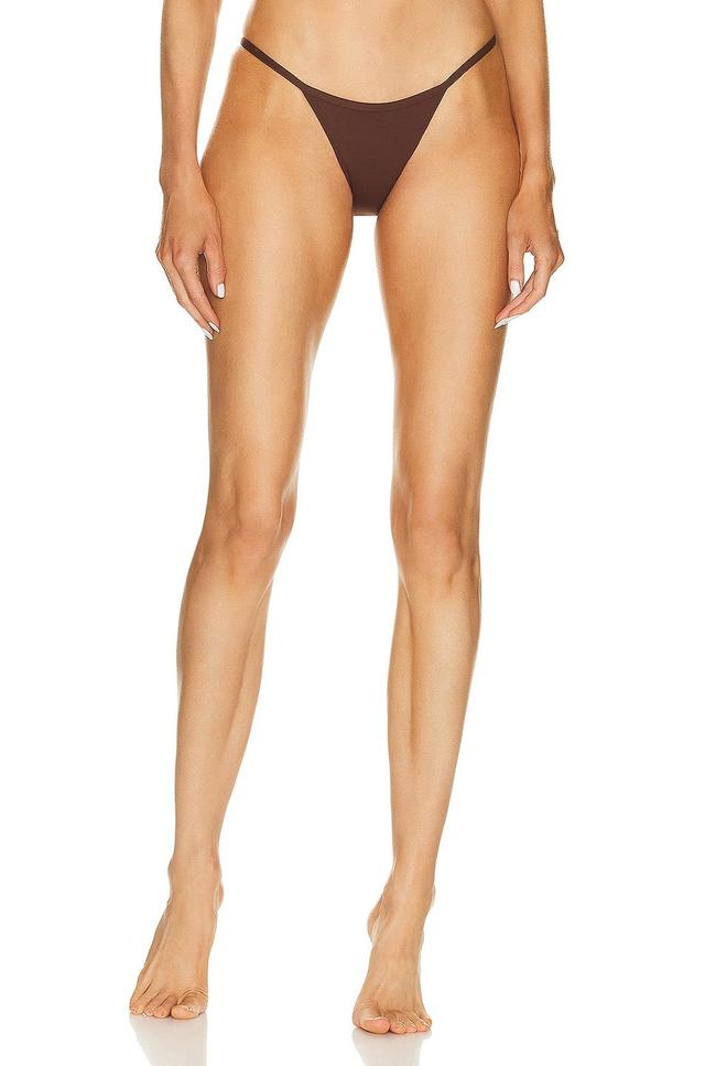 Eterne Thea 90s Bikini Bottom Brown. (also in XS). Product Image