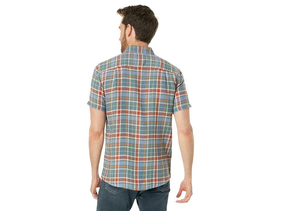 Pendleton Short Sleeve Dawson Linen Shirt Blue/Red Plaid) Men's Clothing Product Image