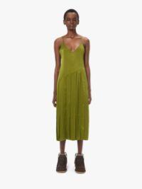 RIBBON PANEL DRESS in green | JW Anderson US  Product Image