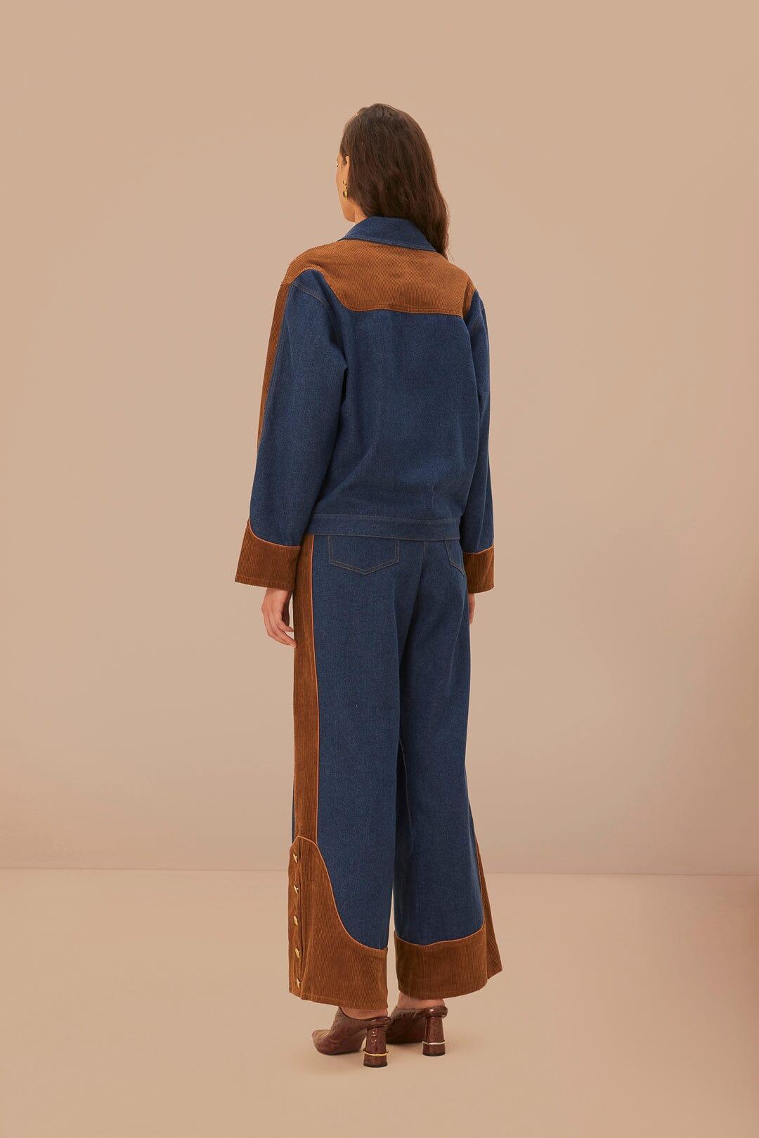 Western Denim Wide Pants Low Waisted Product Image