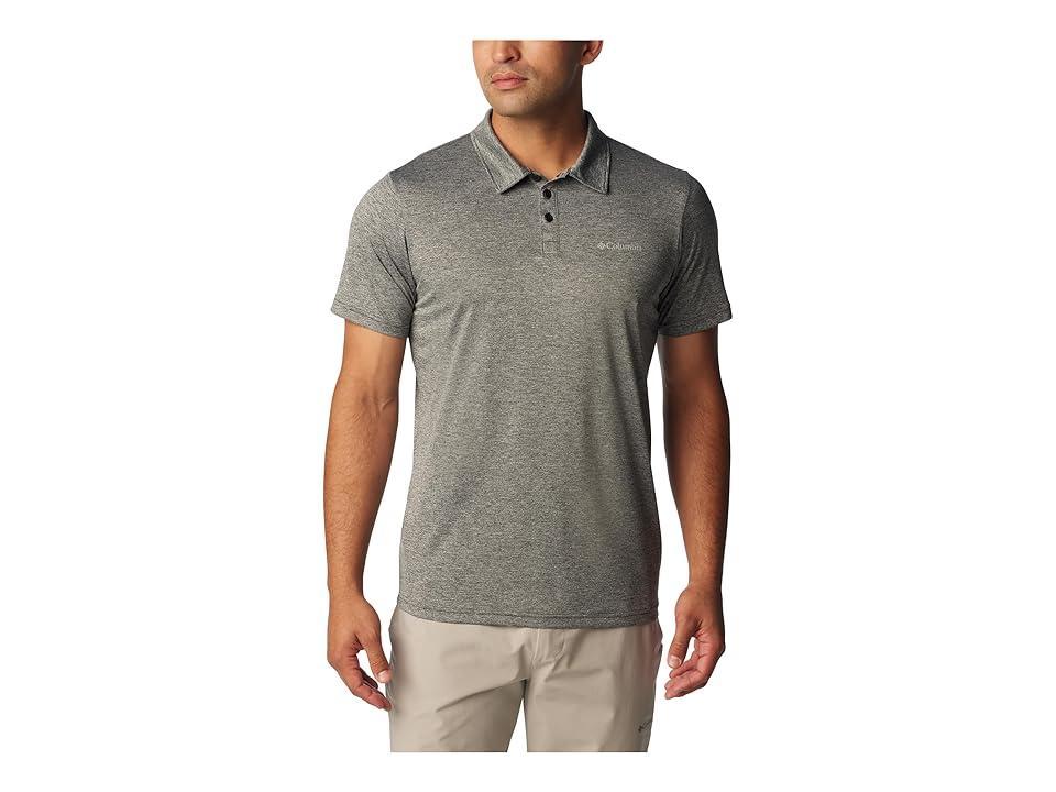 Columbia Hike Polo (City Grey) Men's Clothing Product Image