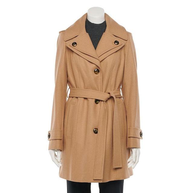 Womens TOWER by London Fog Wool Blend Trench Coat Product Image