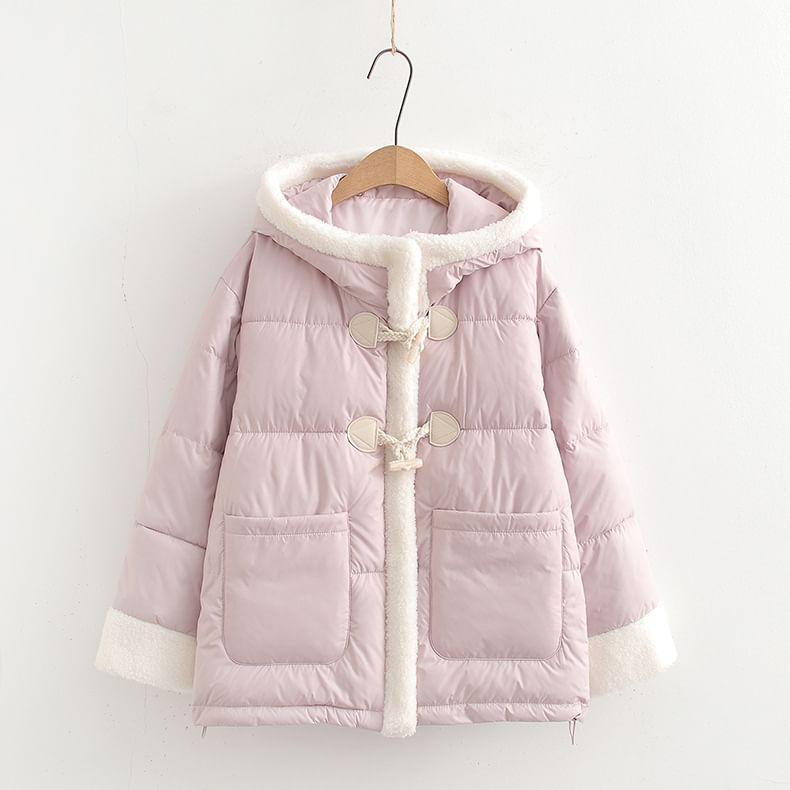 Hooded Toggle Puffer Jacket Product Image