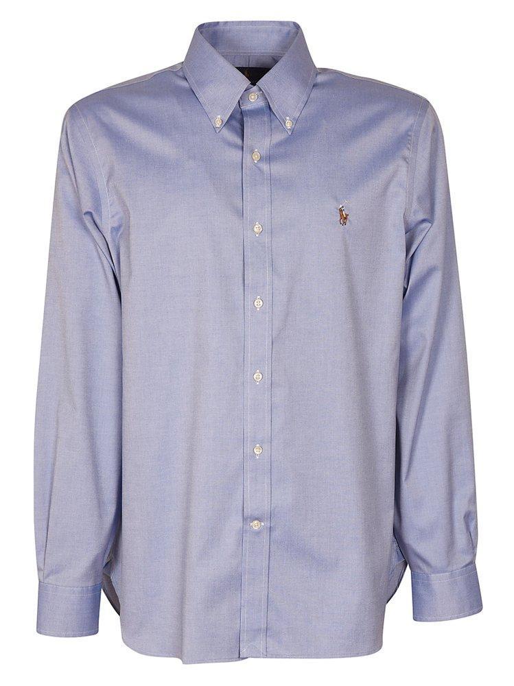 Logo Embroidered Shirt In Blue Product Image