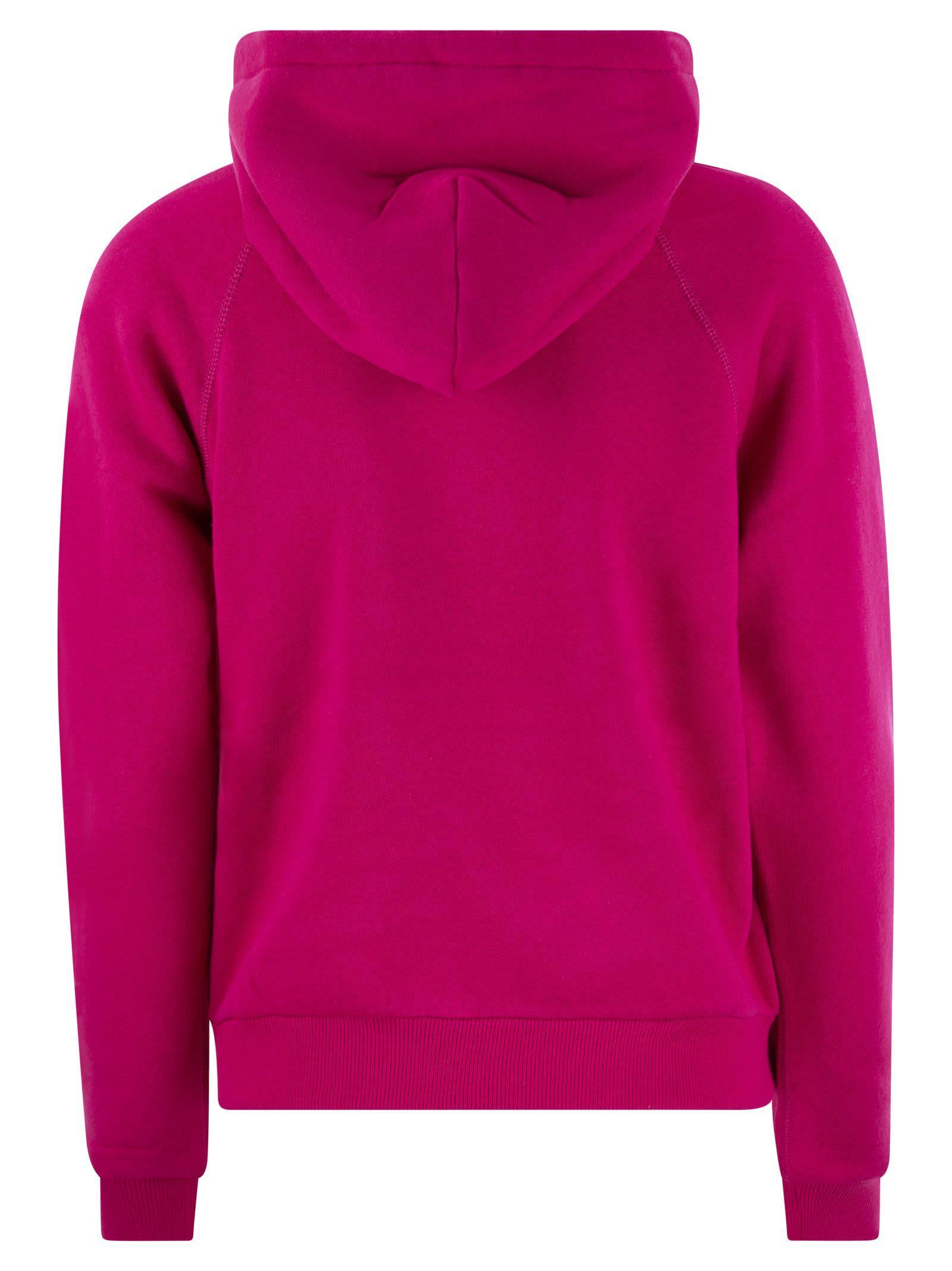 POLO RALPH LAUREN Cotton Sweatshirt With Logo In Pink Product Image