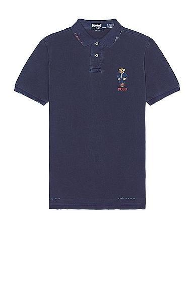 Polo Ralph Lauren Mesh Polo Truck Bear Short Sleeve Polo Shirt Product Image