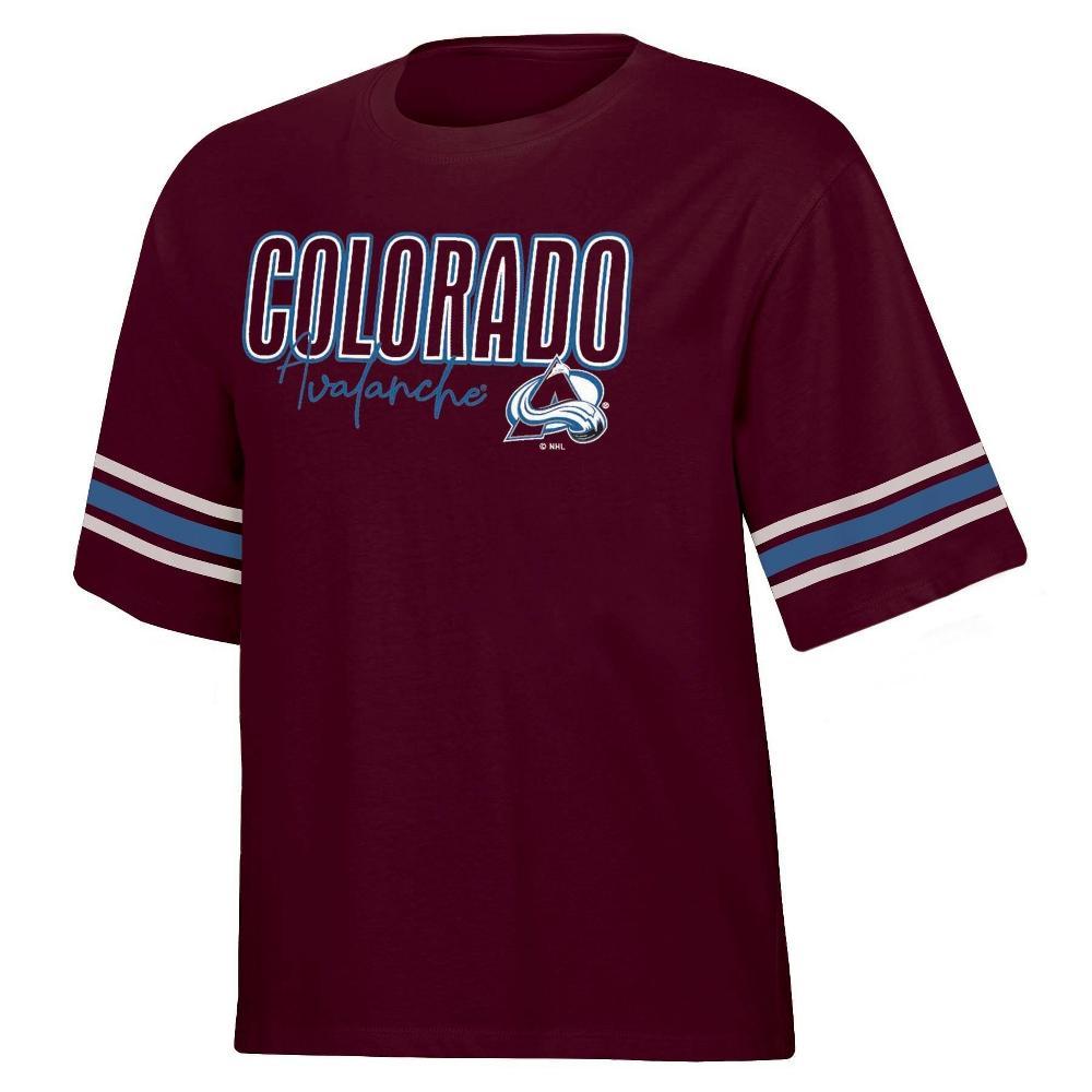 NHL Colorado Avalanche Womens Relaxed Fit Fashion T-Shirt Product Image