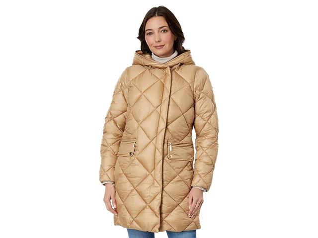 MICHAEL Michael Kors Hooded Long Quilt Puffer M426079C68 Women's Clothing Product Image