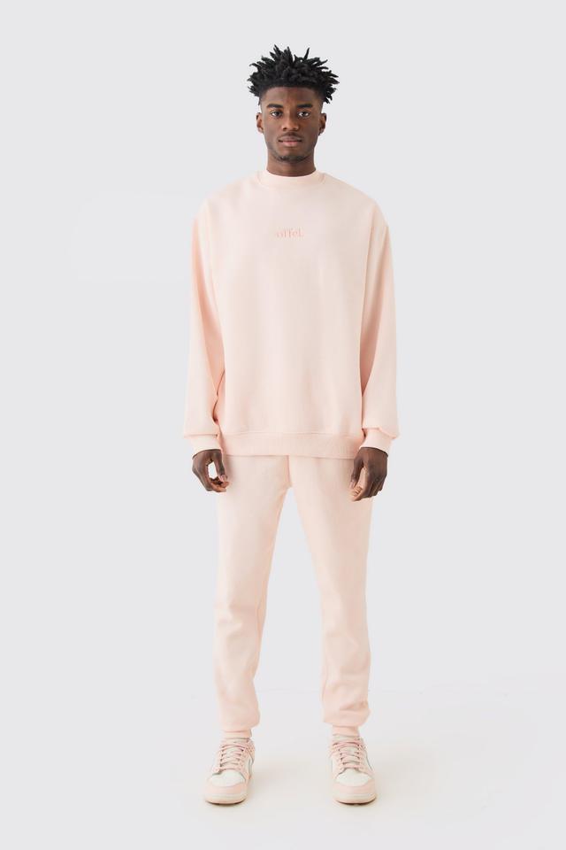 Offcl Oversized Extended Neck Sweatshirt Tracksuit | boohooMAN USA Product Image