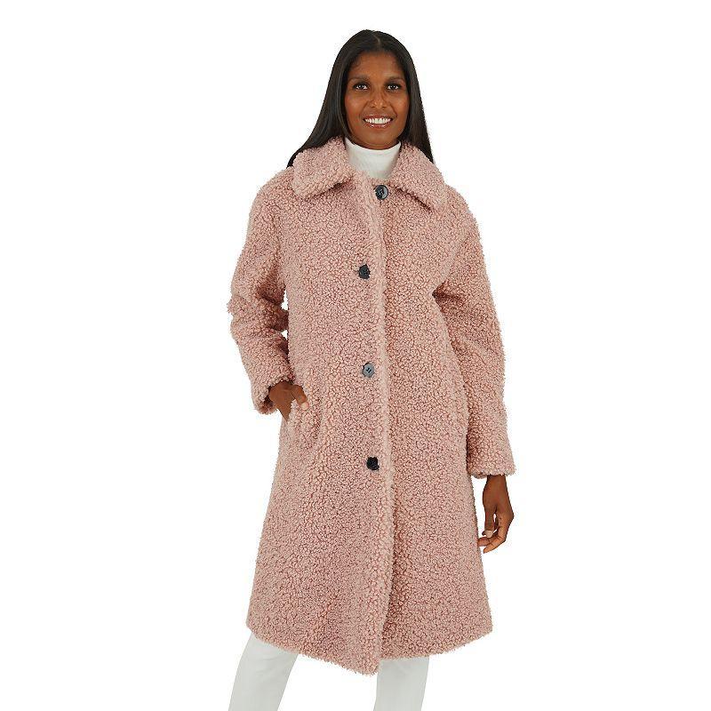 Womens Fleet Street Long Faux Fur Coat Product Image