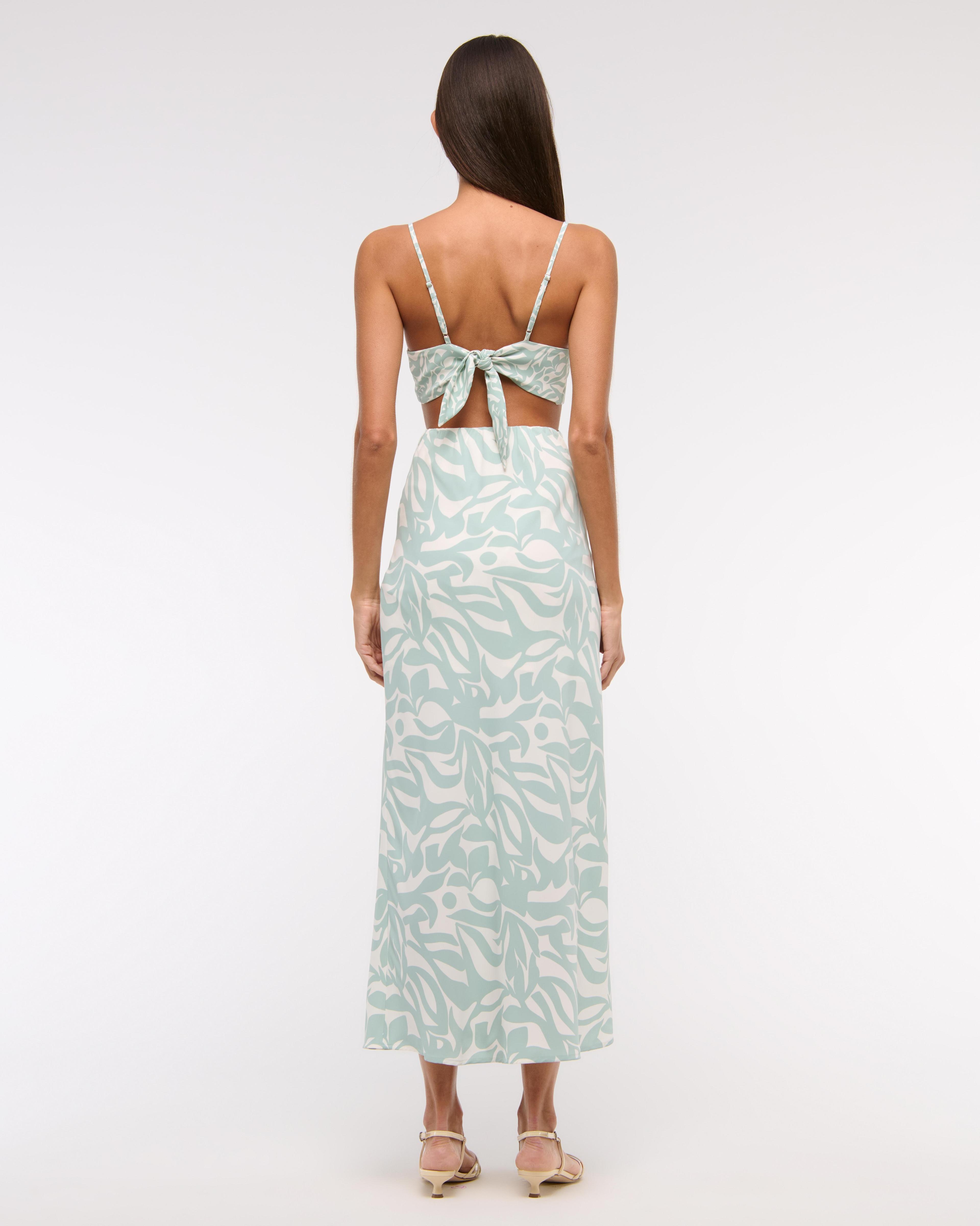 The A&F Julia Slip Cutout Maxi Dress Product Image