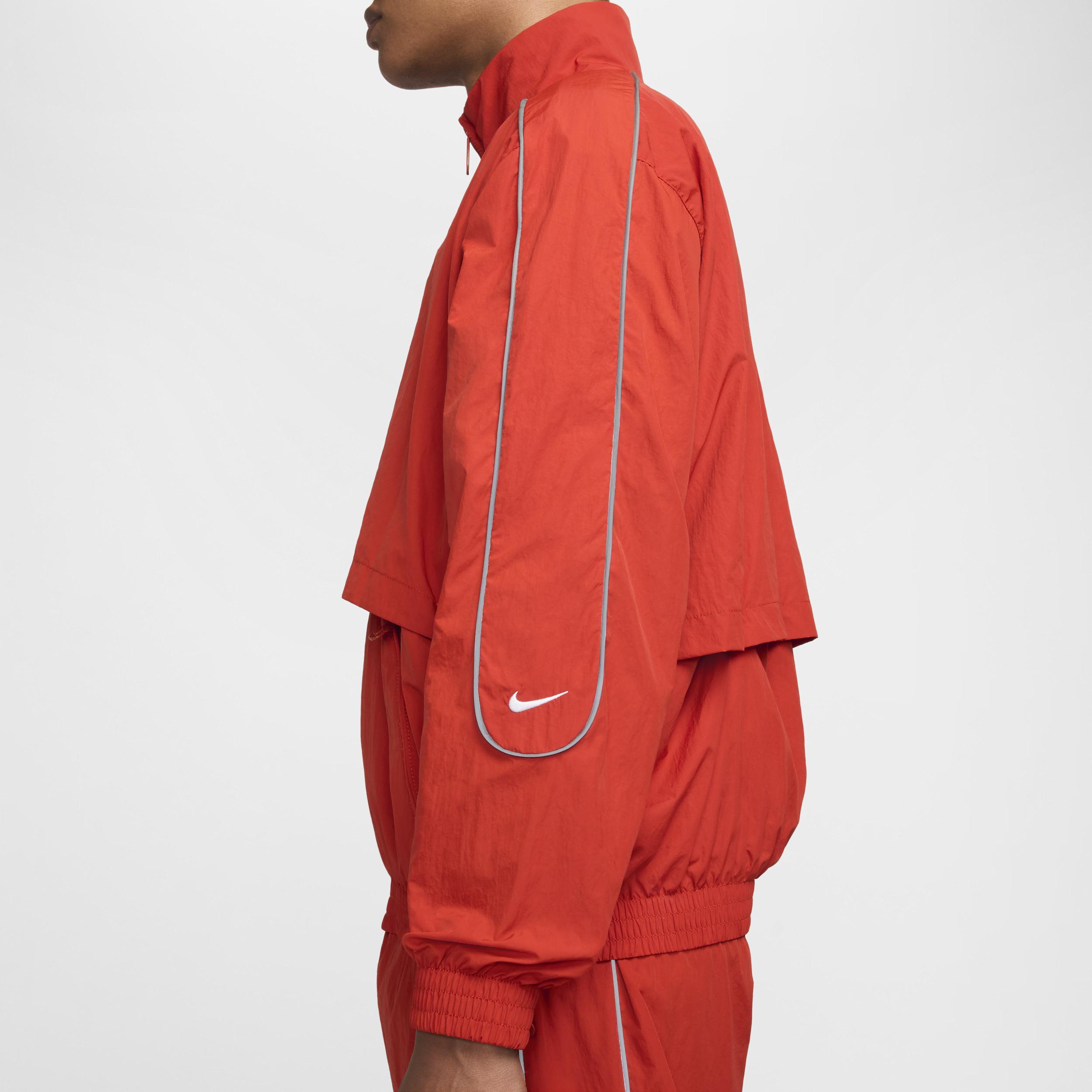 Men's Nike Sportswear Solo Swoosh Woven Track Jacket Product Image