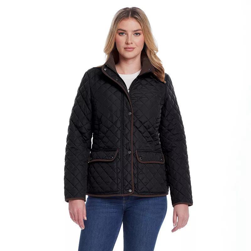 Womens Weathercast Quilted Barn Jacket Dusty Green Product Image