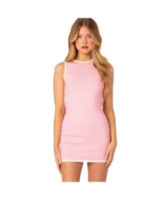 Edikted Womens Back Cut Out Knitted Mini Dress Product Image