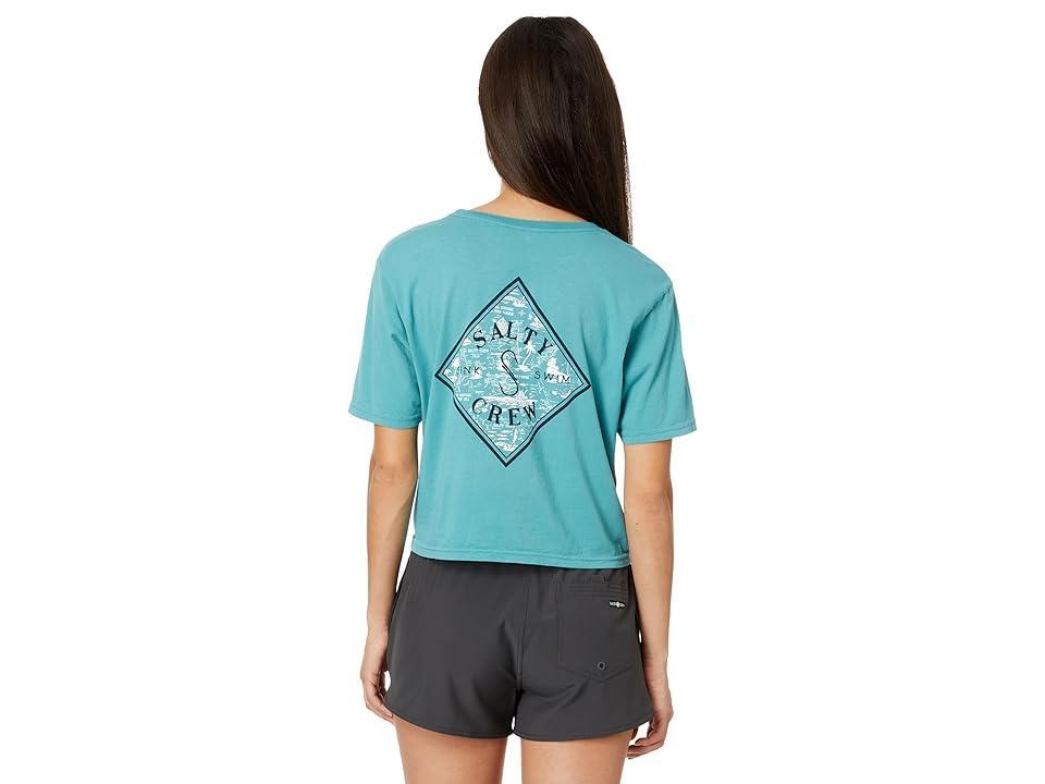 Salty Crew Tippet Fill Crop Tee Women's Clothing Product Image