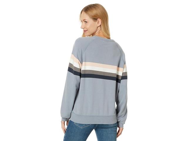 Faherty Coastal Cloud Crew (Blue Westward Stripe) Women's Sweater Product Image