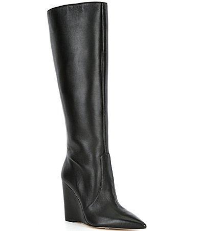 Womens Isra 100MM Leather Wedge Boots Product Image