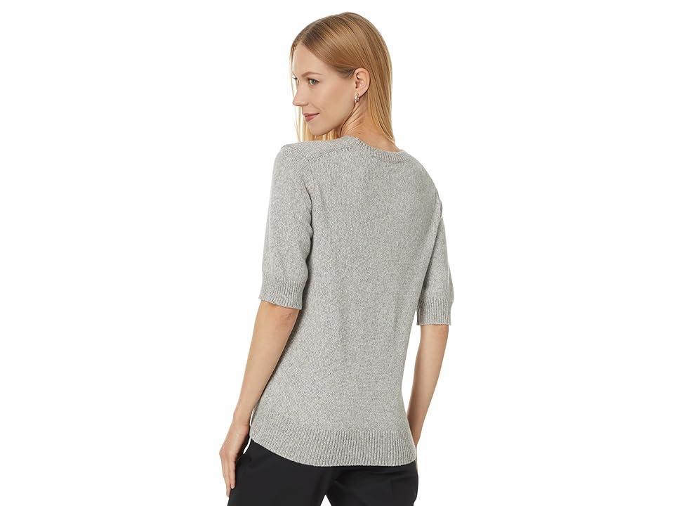 Elliott Lauren Better Half - Crew neck sweater with Elbow Length Sleeves (Grey) Women's Sweater Product Image