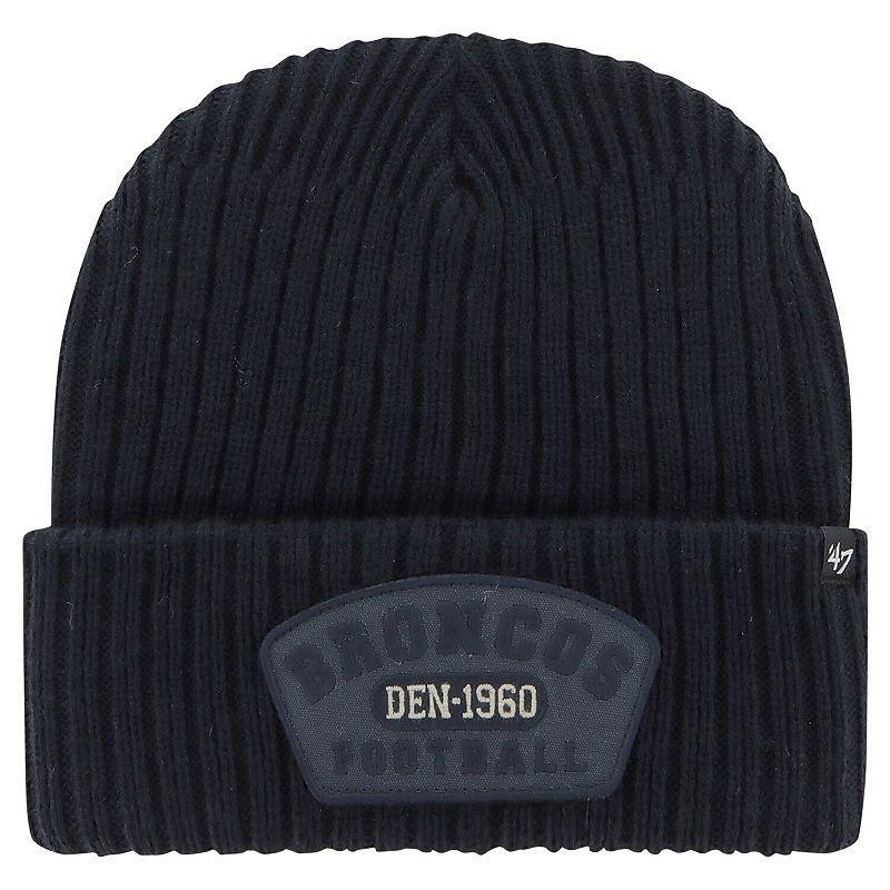 Mens 47 Brand Navy Denver Broncos Ridgeway Cuffed Knit Hat Product Image