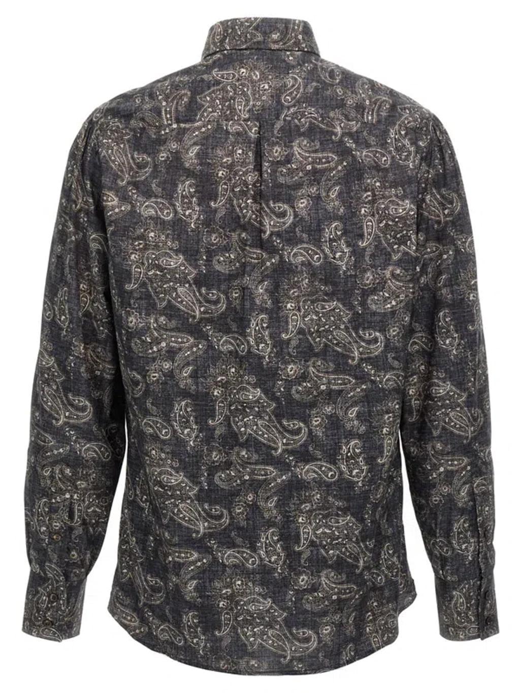 Paisley Shirt In Grey Product Image