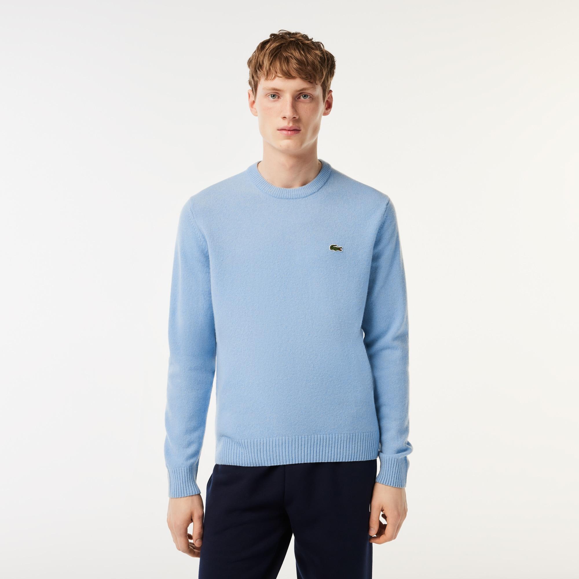 Men's Crew Neck Wool Sweater Product Image