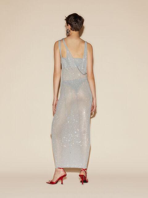 Pearl grey midi dress Product Image