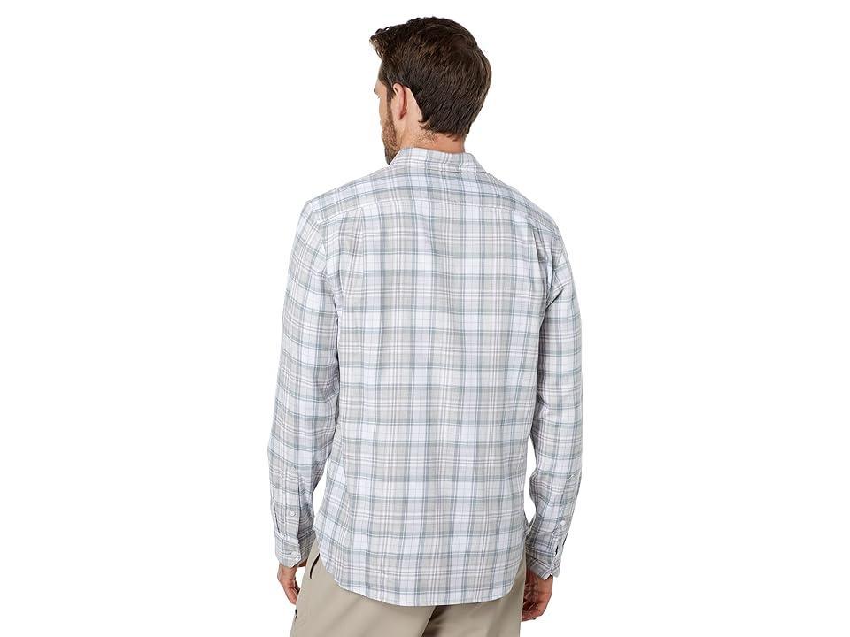 Vince Boulevard Plaid Long Sleeve (Light Heather Grey) Men's Clothing Product Image