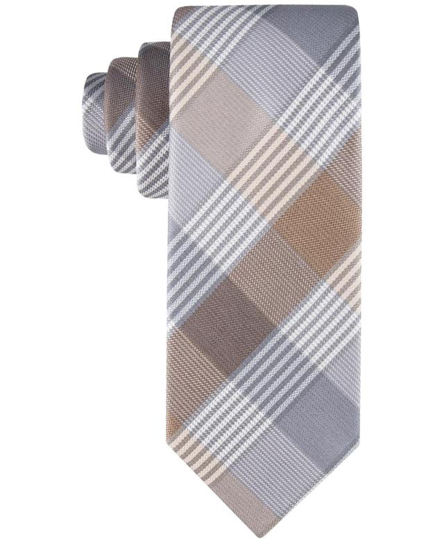 Calvin Klein Mens Bold Block Check Tie Product Image