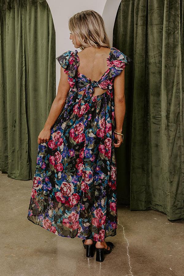 Moonlit Garden Floral Maxi Dress Product Image