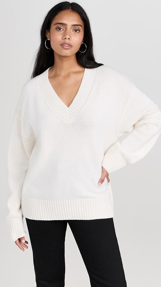 Reformation Jadey Oversized V Neck Sweater | Shopbop Product Image