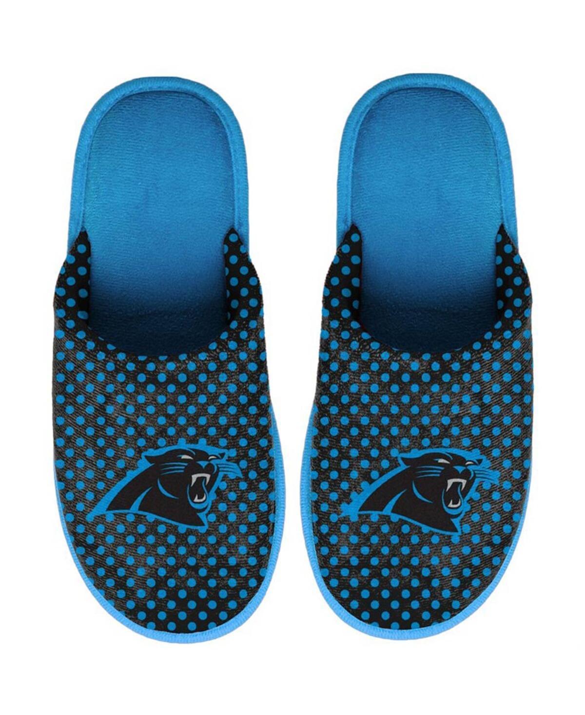 Womens FOCO Carolina Panthers Big Logo Scuff Slippers Product Image