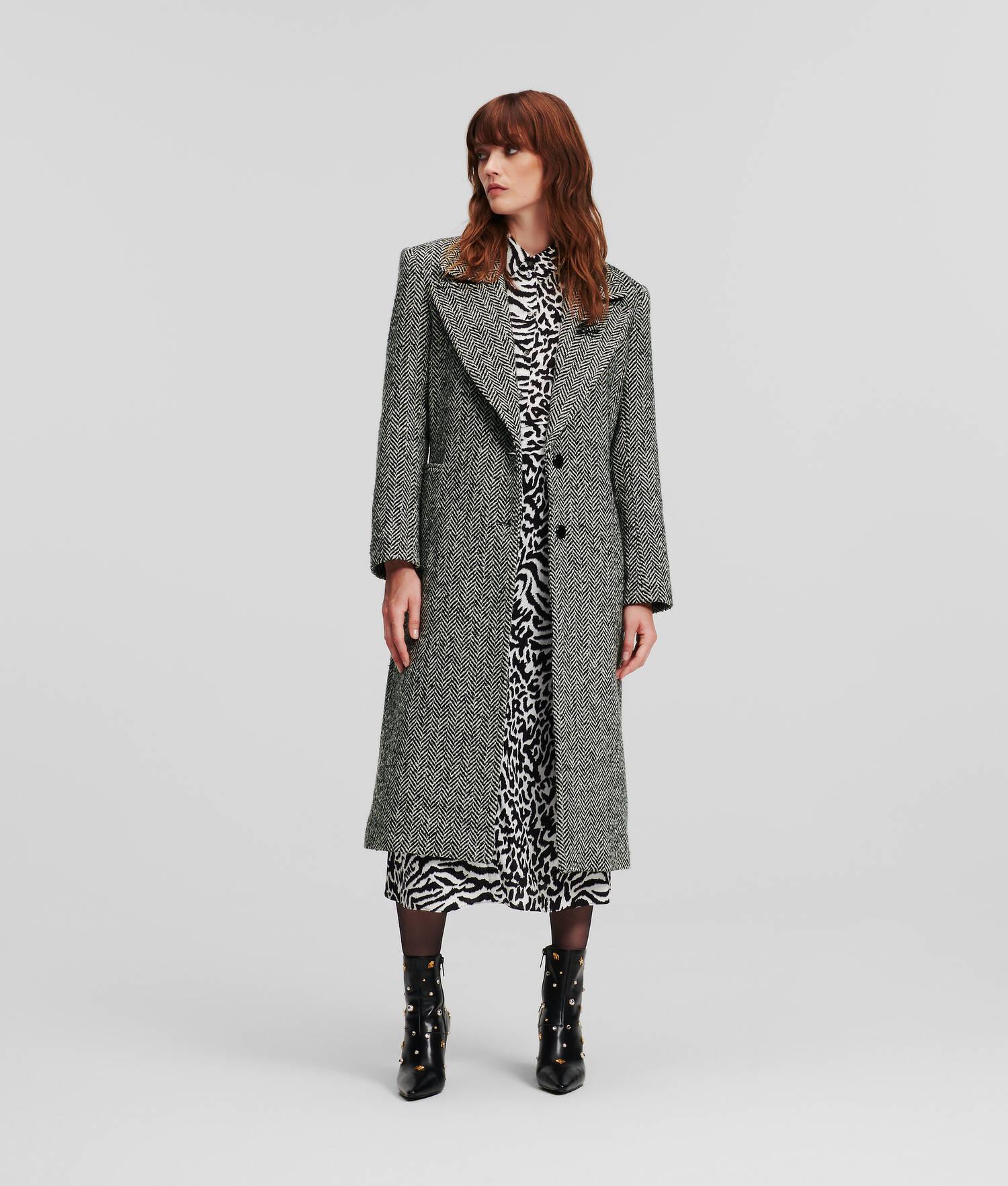 HERRINGBONE TAILORED COAT Product Image