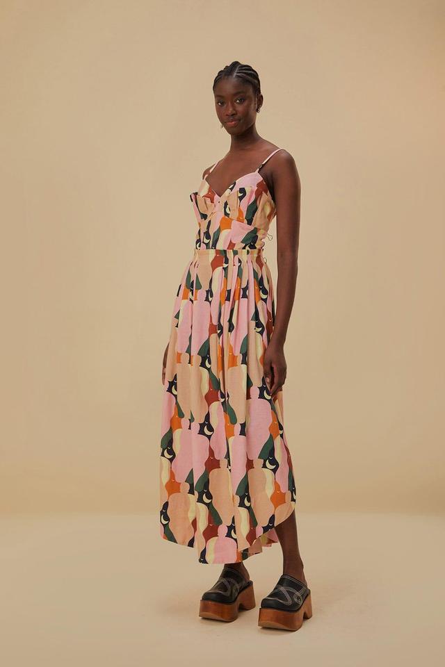 The Kiss Multicolor Sleeveless Midi Dress, THE KISS MULTICOLOR / XXS Product Image