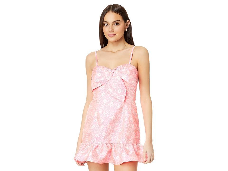 Lilly Pulitzer Sutton Skirted Romper (Roxie Baby Blues Jacquard) Women's Dress Product Image