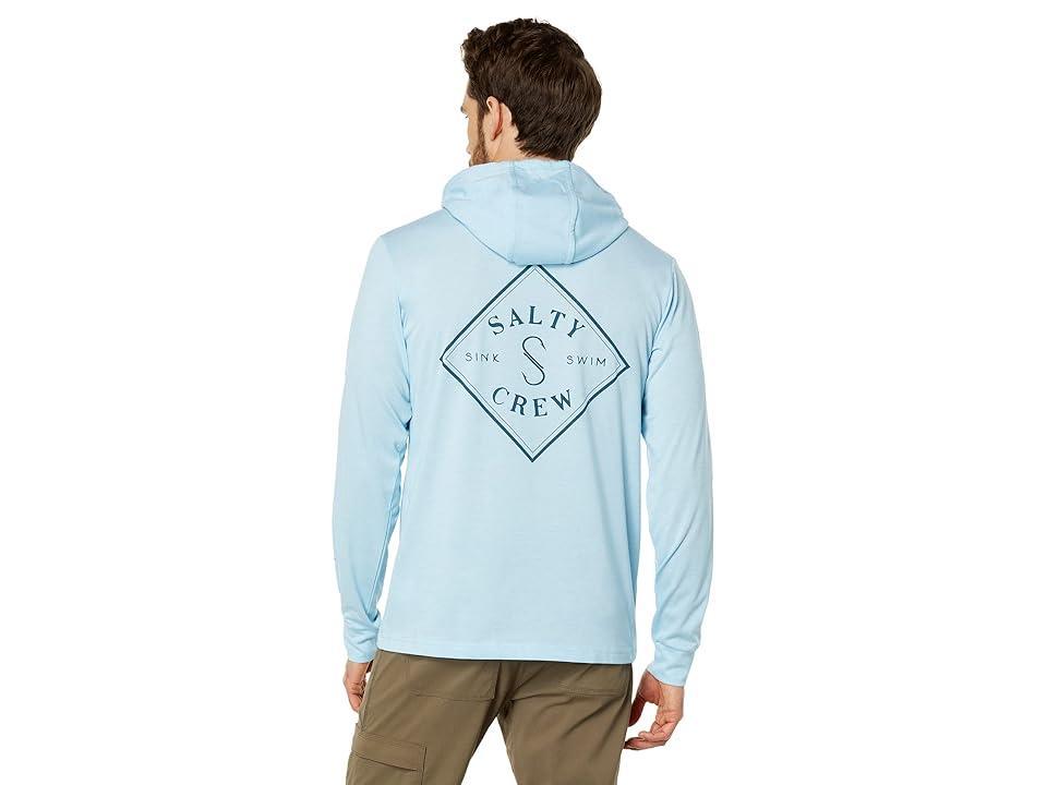 Salty Crew Tippet Pocket Hood Tech Tee (Light ) Men's Clothing Product Image