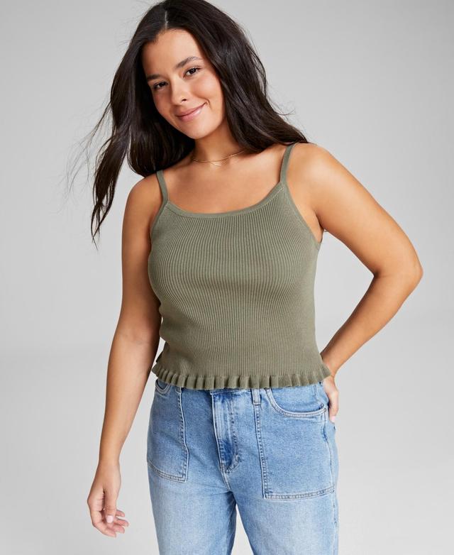 And Now This Womens Ruffled-Hem Sweater Tank Top, Created for Macys Product Image