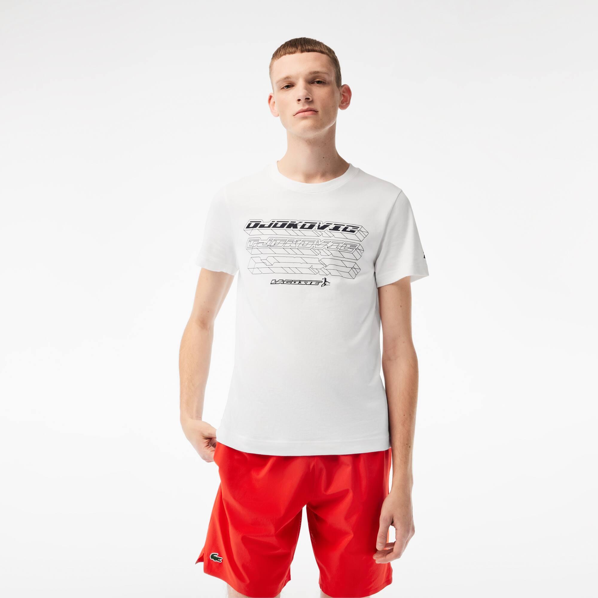 Men’s Lacoste Tennis x Novak Djokovic Regular Fit T-shirt and Cap Pack Product Image