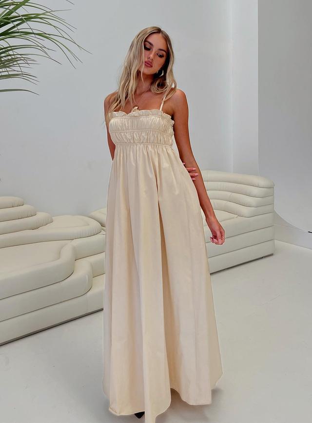 Love All Around Maxi Dress Cream Product Image